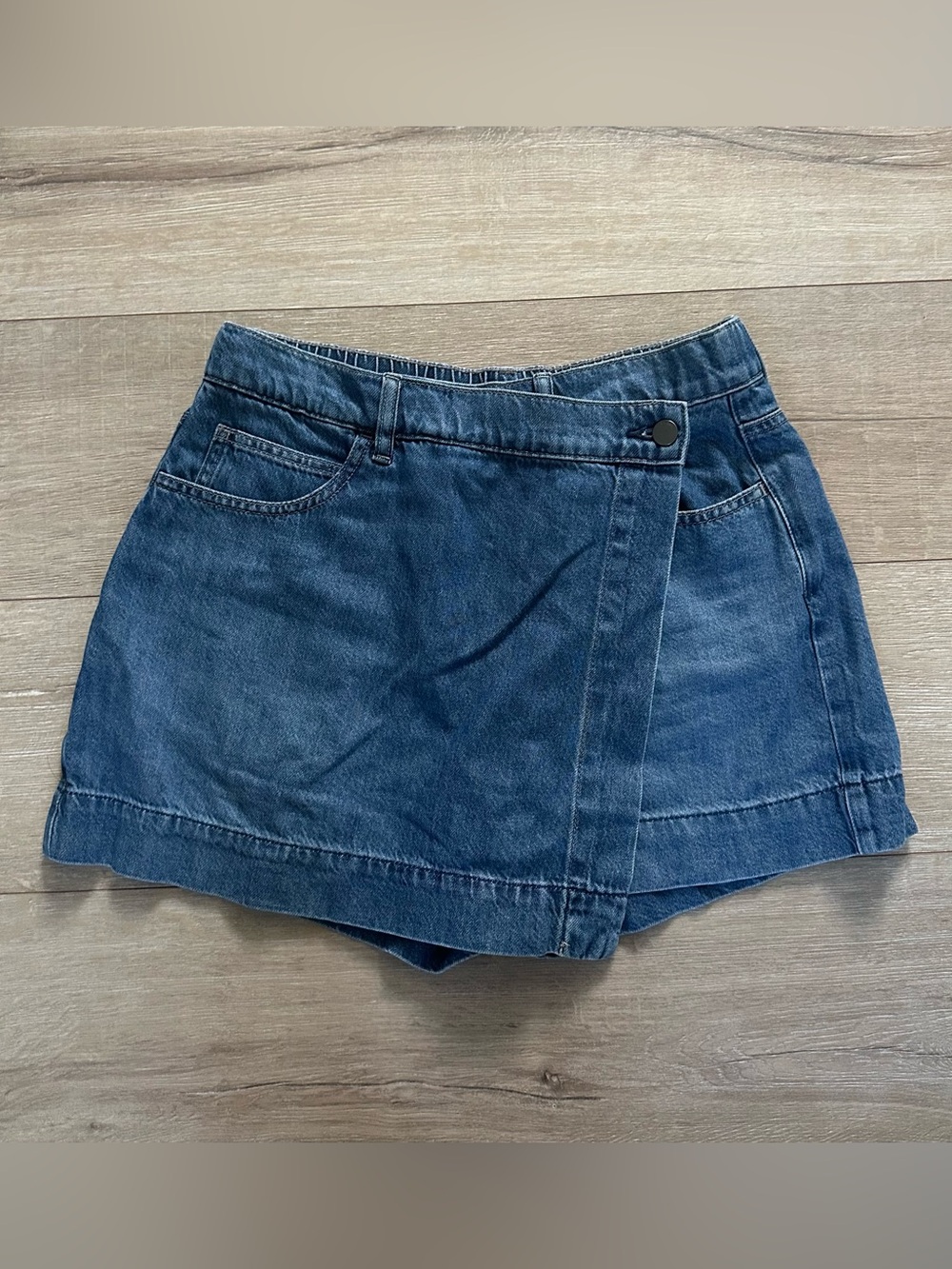 Uniqlo Dark Blue Denim Skort